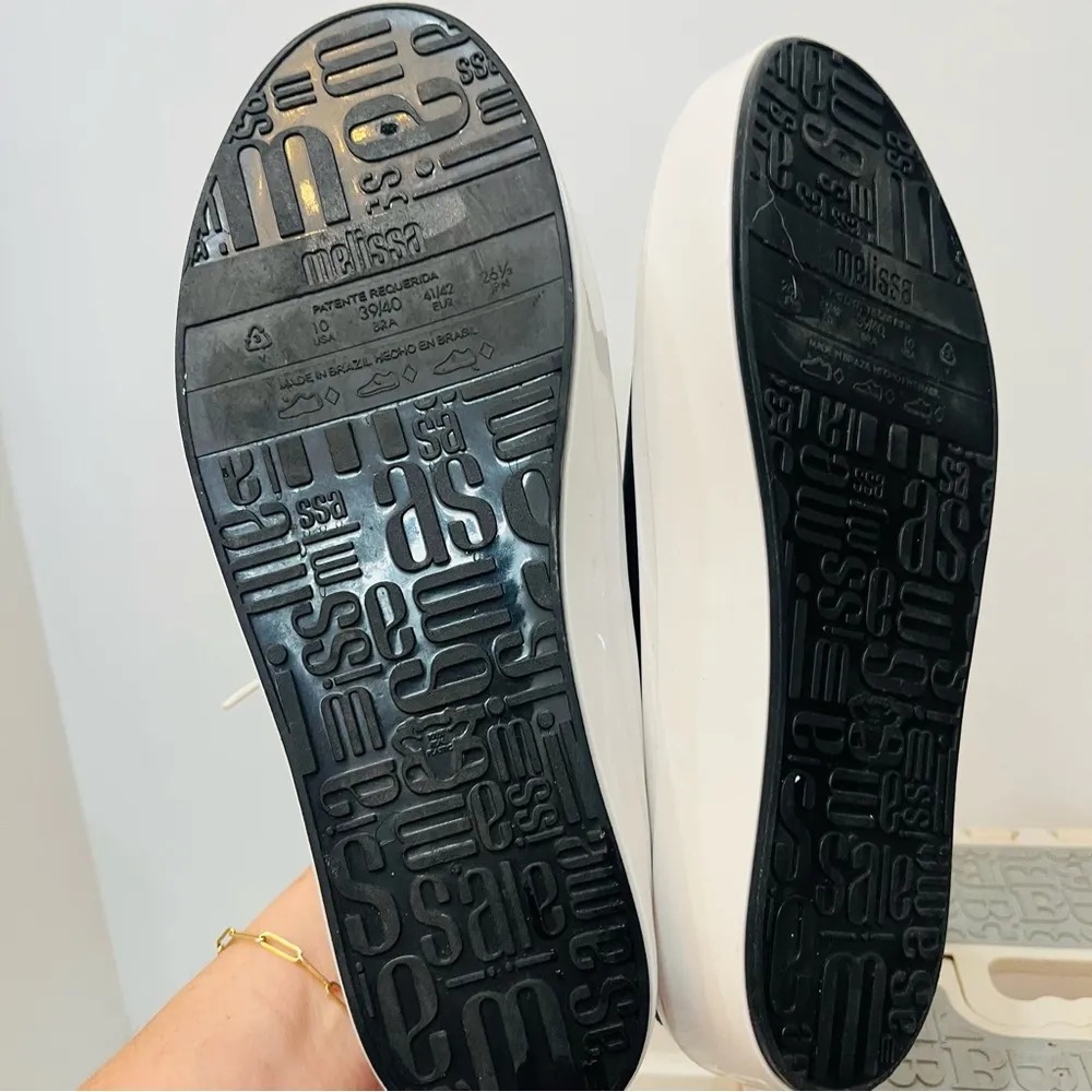 Melissa Street Melflex Platform Sneakers, Black/White, size 10 - Image 7