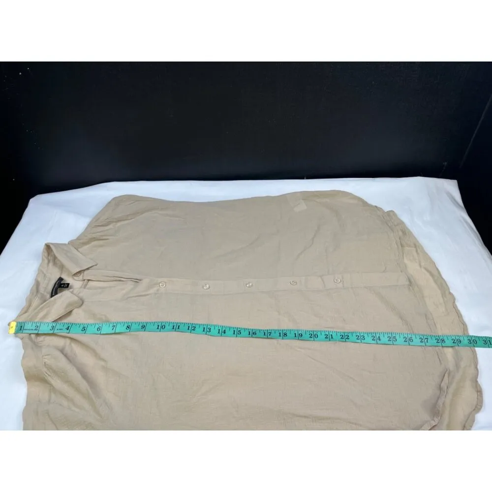 Banana Republic Women's Tan Oversized Shirt/Button Up SzM SKU 4193 - Image 10