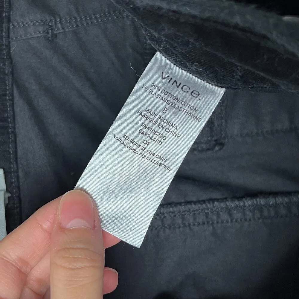 vince slouchy corduroy military trousers pants black - Image 6