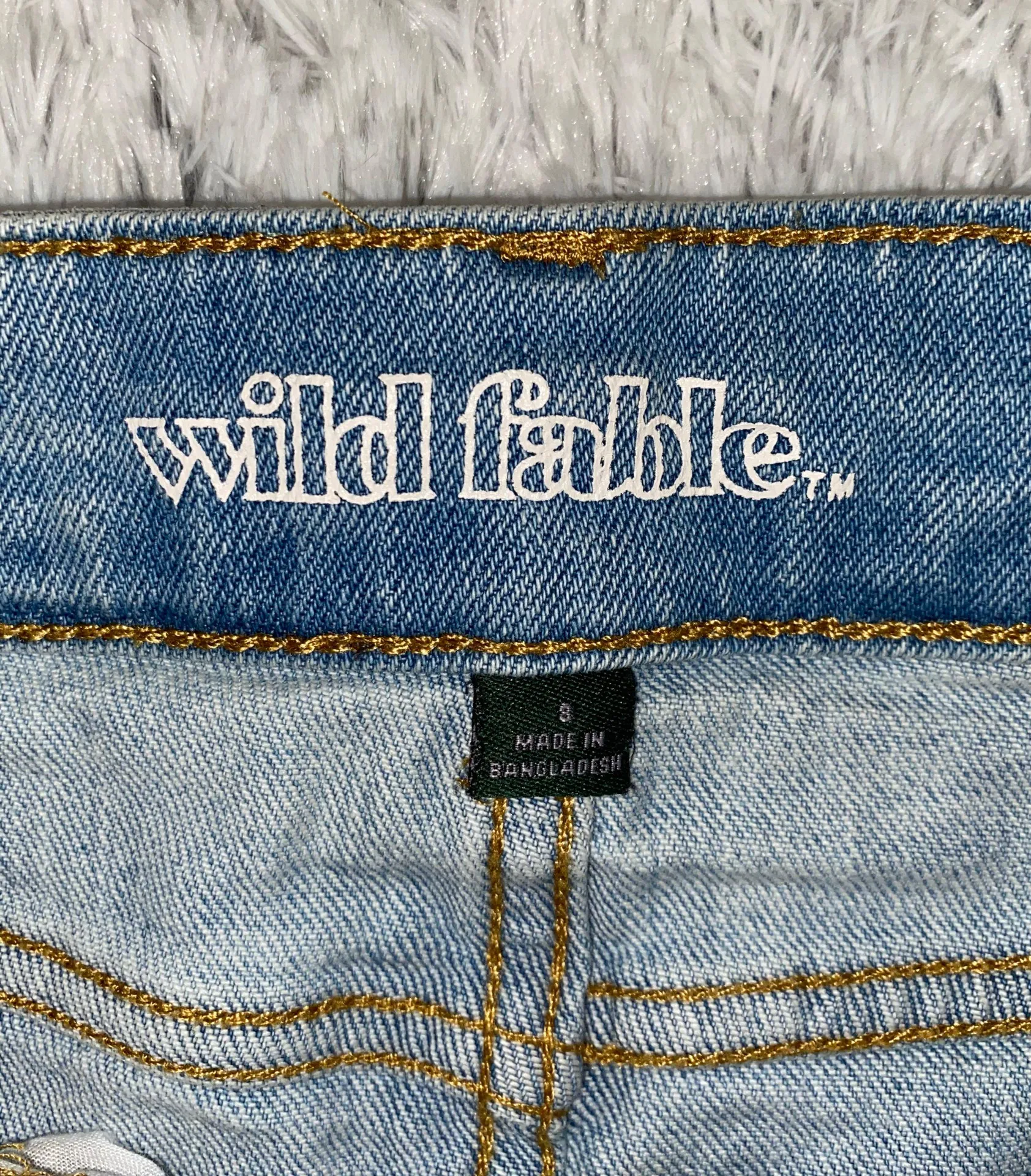 NWT  Distressed Jean Skirt - Image 3