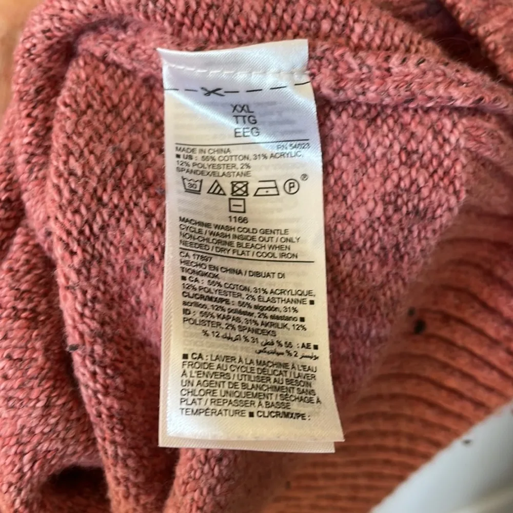 Old Navy Heather Pink Supersoft Oversized Crew Neck Sweater Size XXL - Image 3