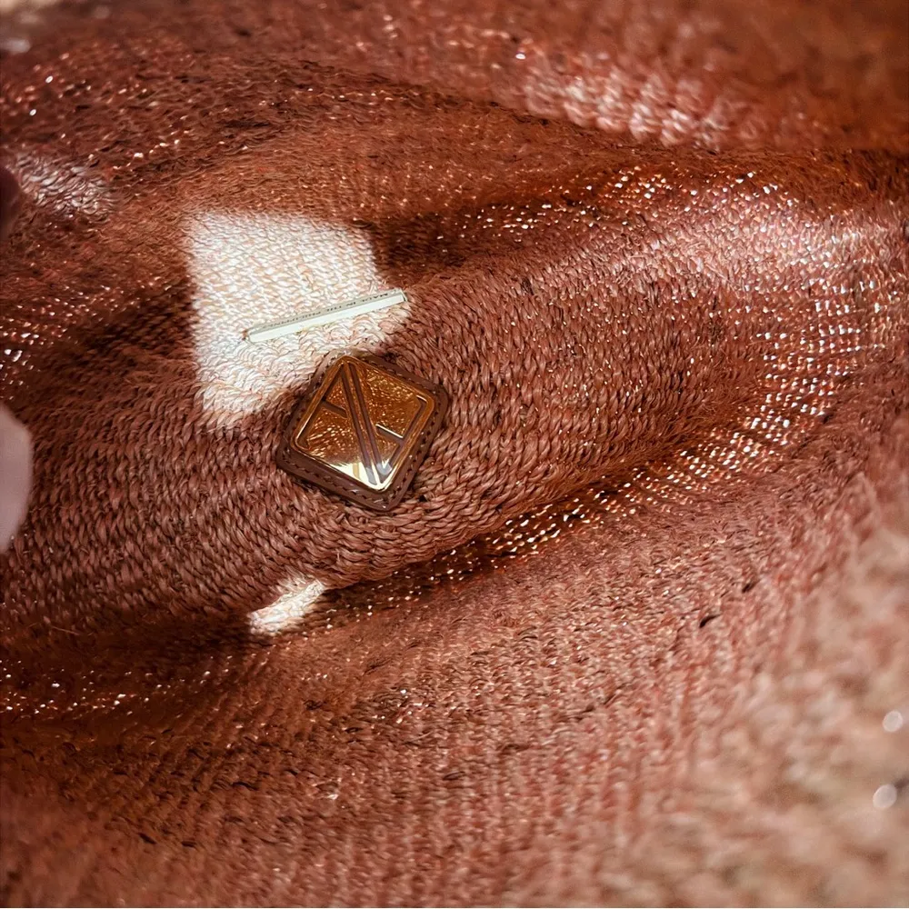 ARANAZ Cueba Bag in Natural light pink Elegant Woven crossbody Bag NEW - Image 5