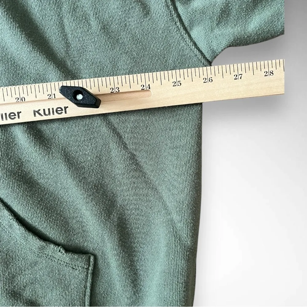 AERIE Women's Green Cropped Hooded Sweatshirt Medium‎ | GUC - Image 10