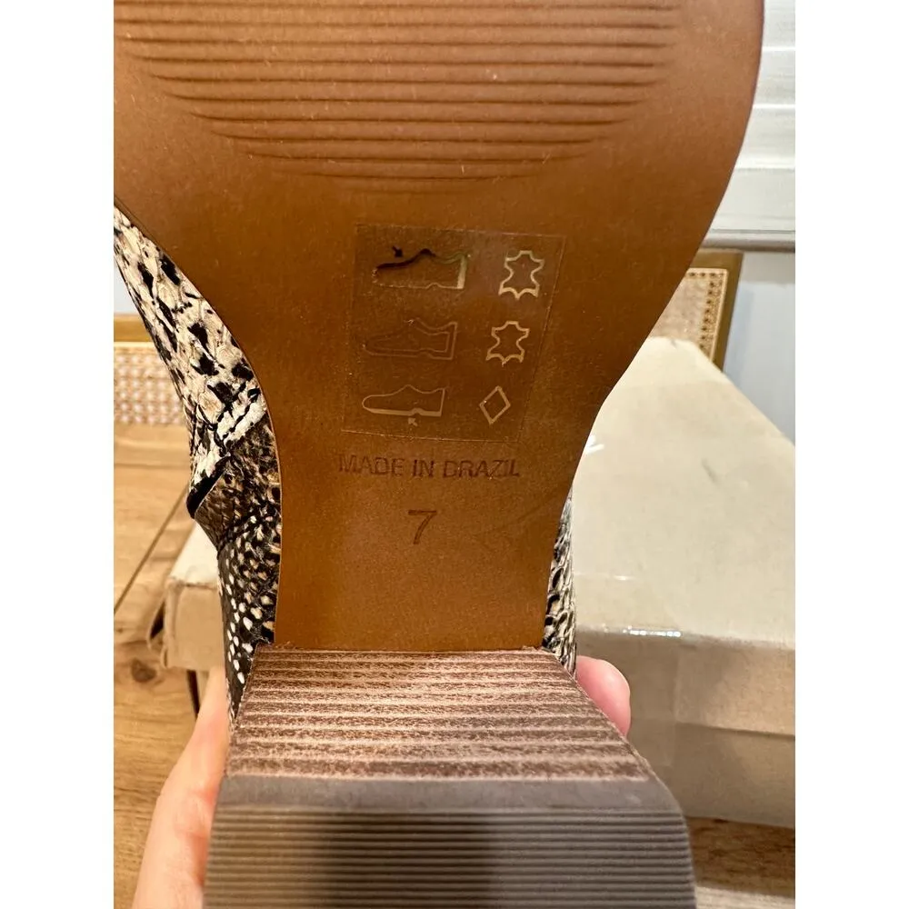 Madewell Ankle Boots Snake Embossed Leather Moonstone Multi Size 7 NIB Cloudlift - Image 11