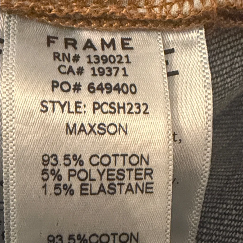 FRAME Pleated Coverall Stretch Denim Romper Maxson Wash Button Front Playsuit XS - Image 9