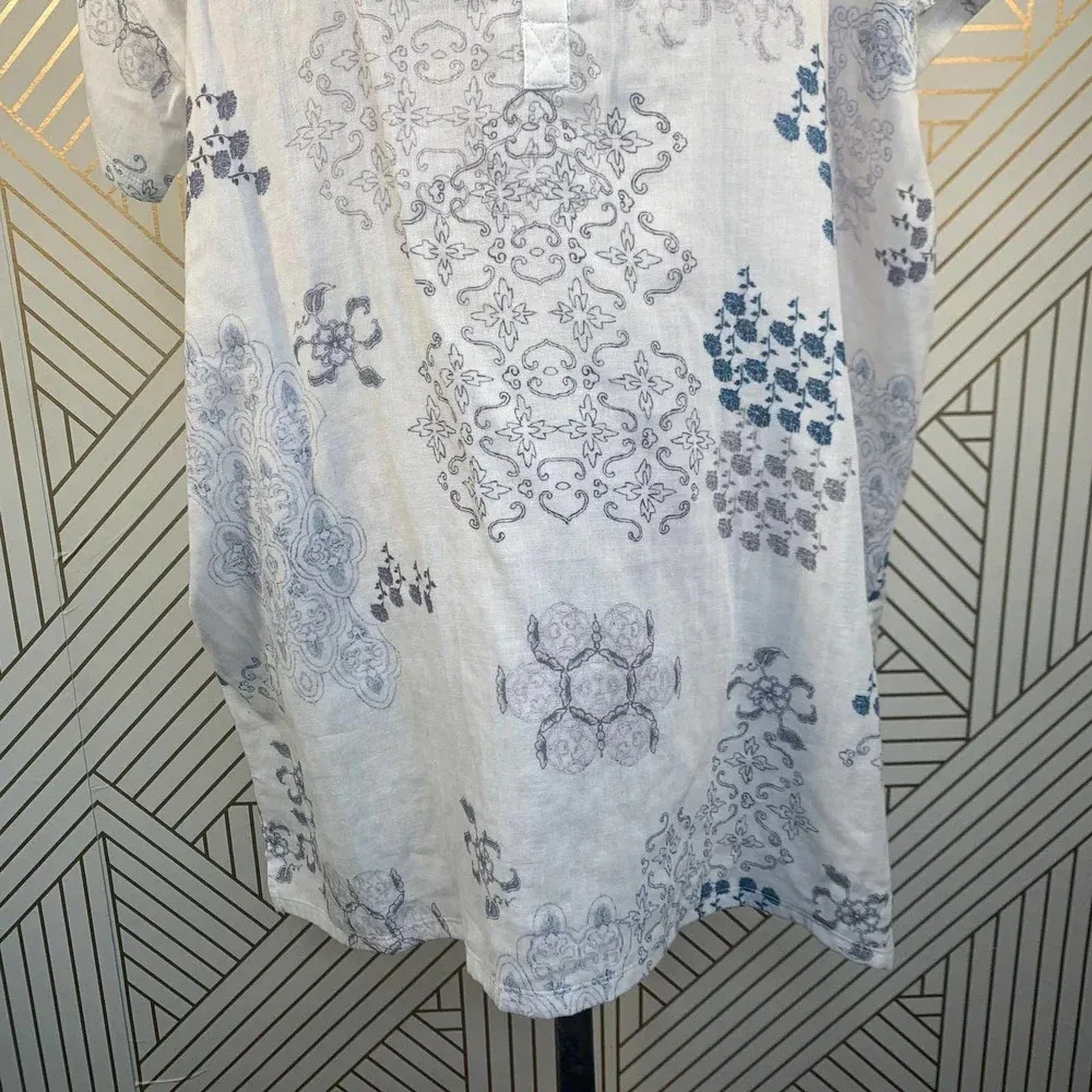 Johnny Was‎ Lubeck White Oversized Tunic Top - Image 3