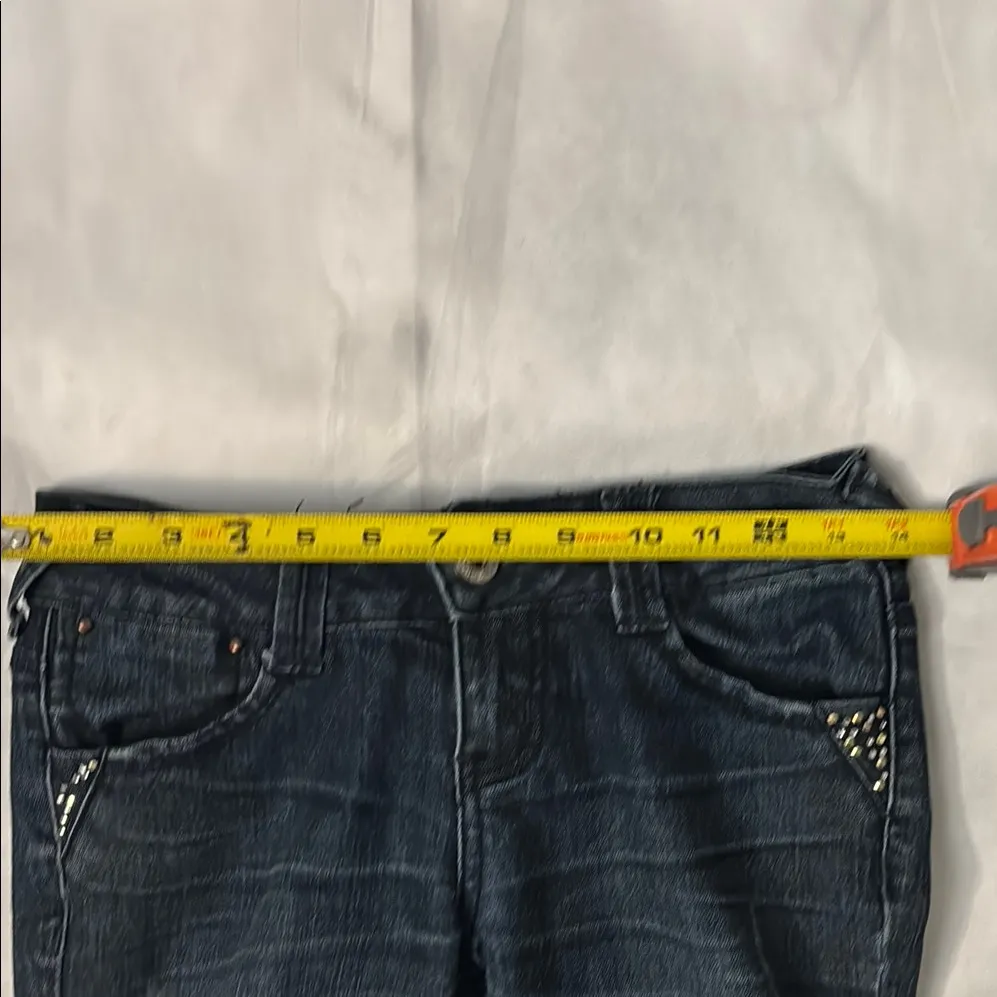 Rewash Distressed Embellished Blue Skinny Jeans 1 Juniors Streetwear Casual Cozy Size undefined - Image 5