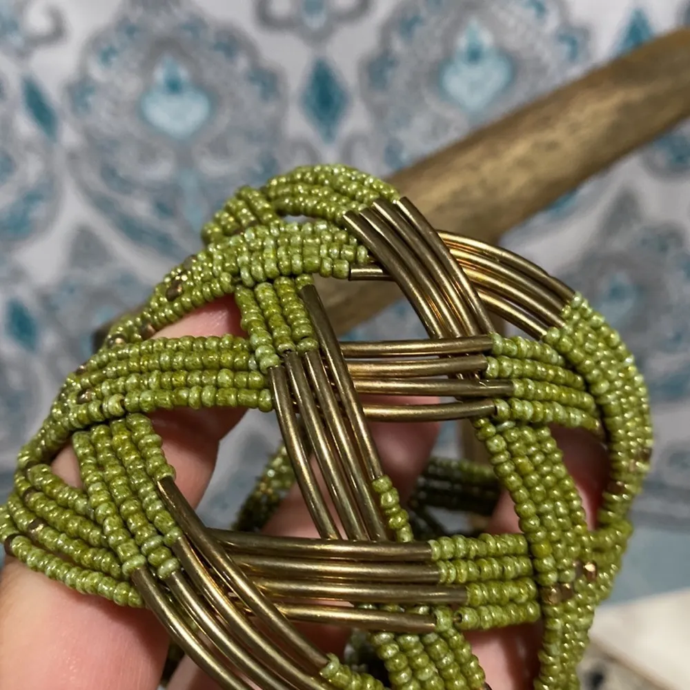 Beaded cuff bracelets lot of 2‎ - Image 6