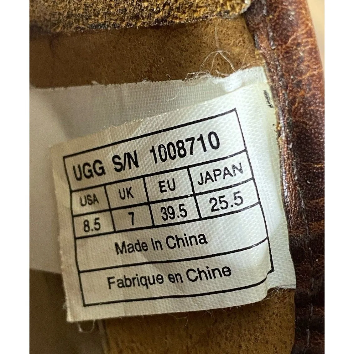 UGG  Penelope Genuine Leather  Sz 8.5 Women Zip Brown S/N 1008710 Ankle Boots - Image 6