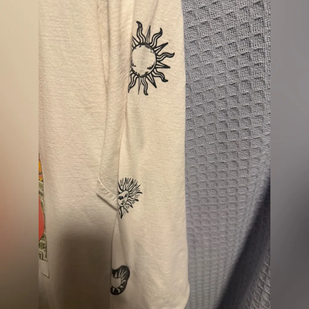 PacSun Cream Cotton Long Sleeve Tee - Image 5