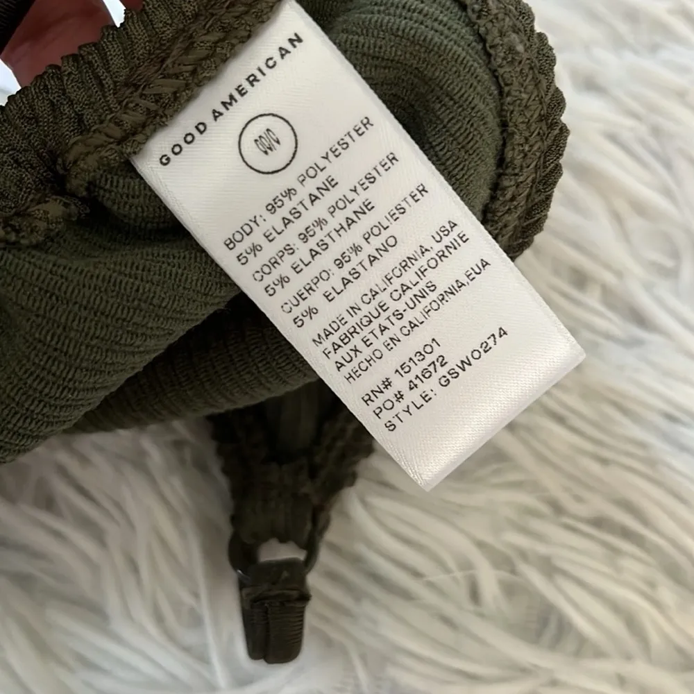 New GOOD AMERICAN Women’s Always Fit Tiny Ties Bikini Top Stormy001 size XXS - Image 9