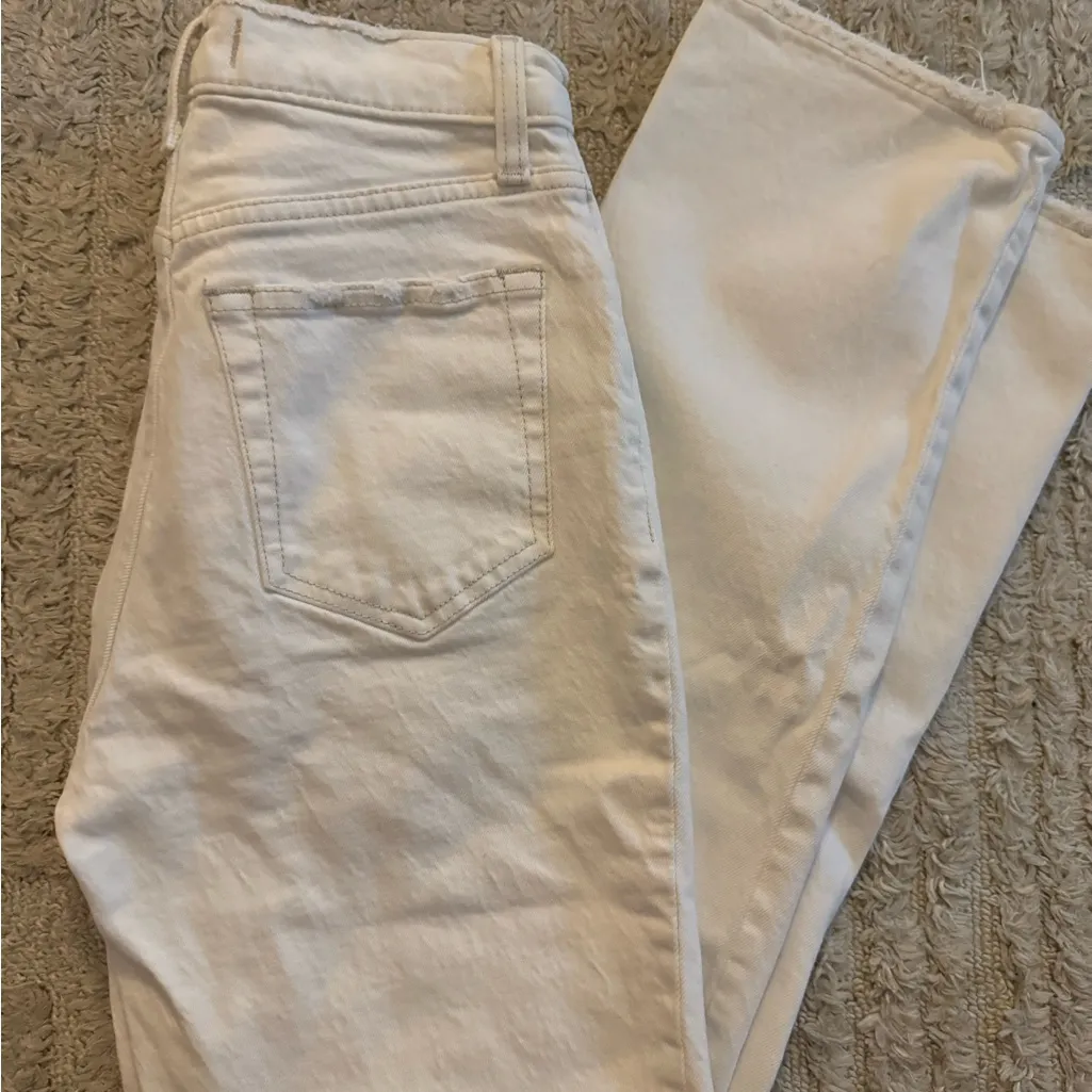 Abercrombie White Straight-Leg Jeans - Image 3