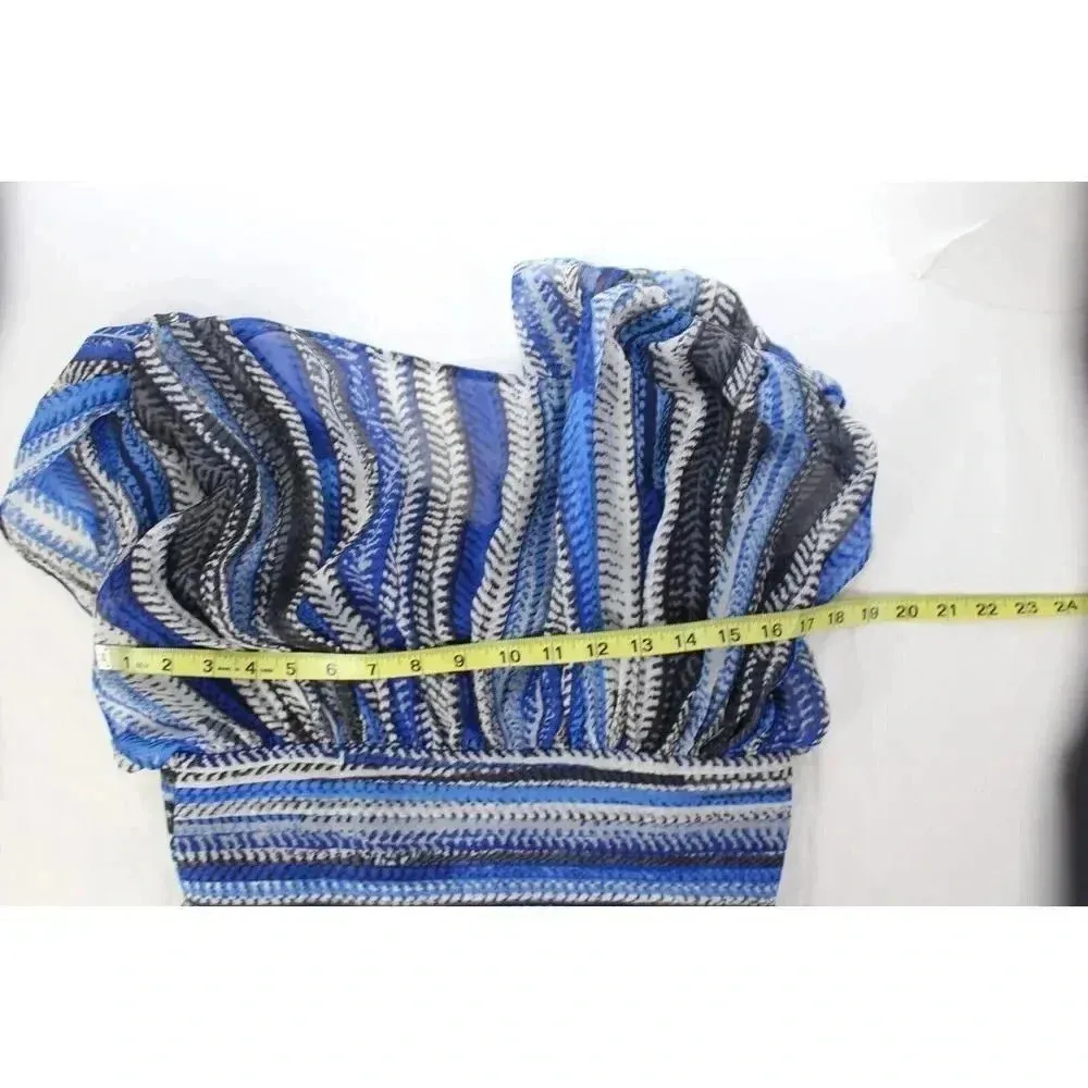 laundry by shelli segal blue ladies dress size 6 - Image 8