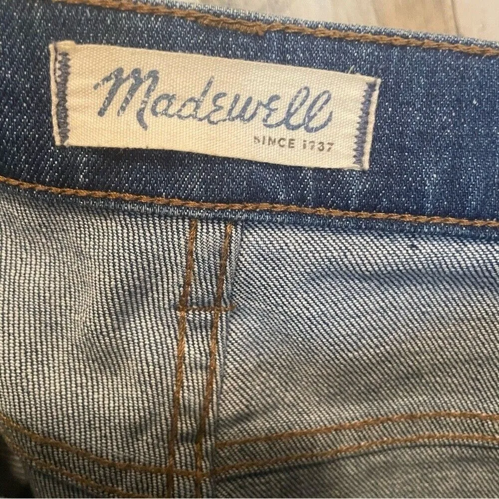 Madewell Flea Market‎ Flare High Rise Jeans -Medium Whiskered Stone Wash size 26 - Image 11