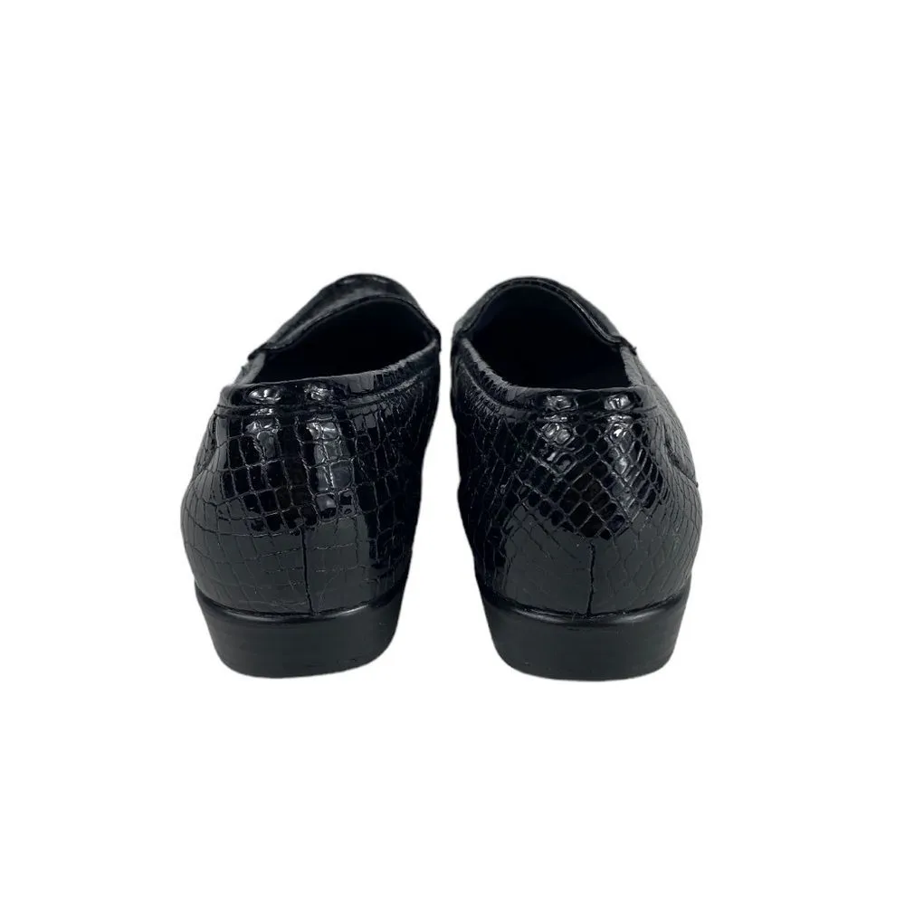 SAS Black Snake Reptile Loafers Sz 10.5 - Image 4