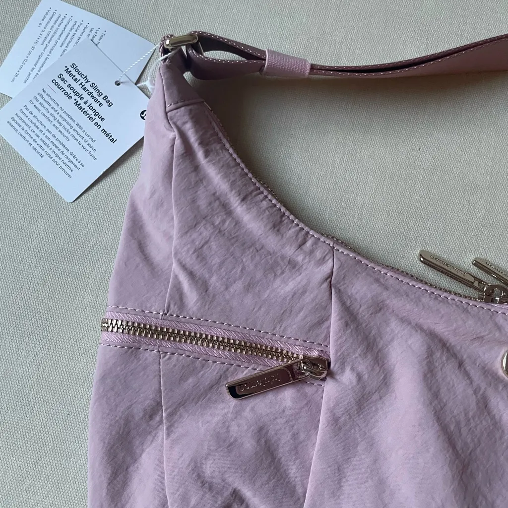 Lululemon Slouchy Sling Bag 6L *Metal Hardware - Pink Haze/Gold - Image 2