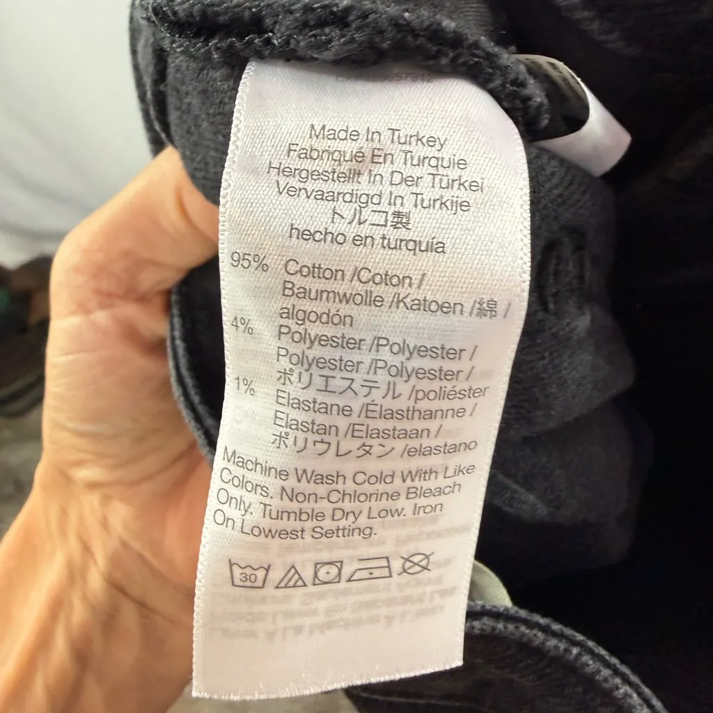 Madewell The Curvy Perfect Vintage Jean in Lunar Wash Black Size 24 - Image 8