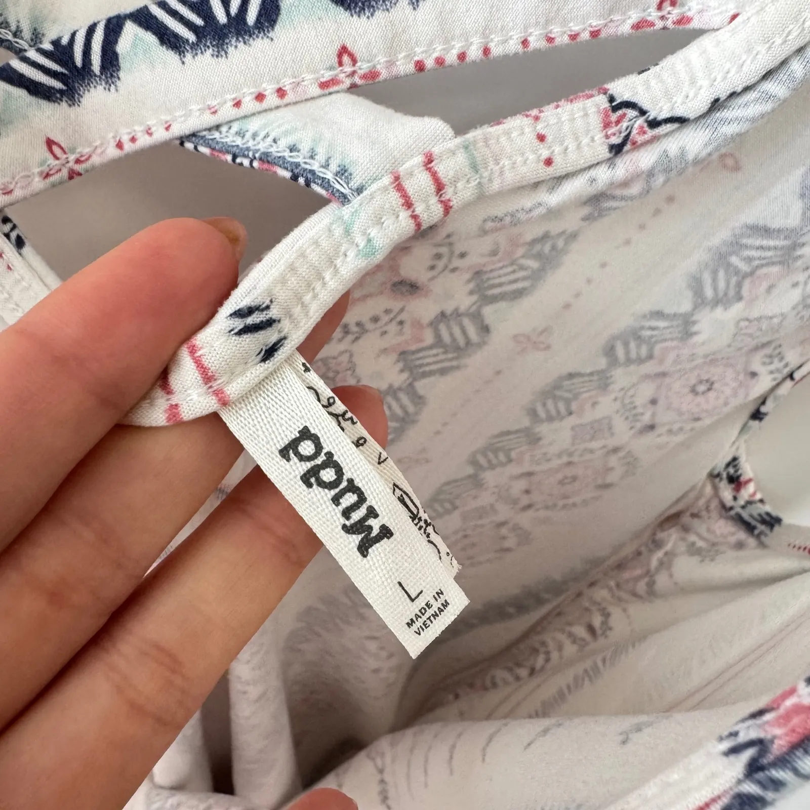 Mudd‎ Y2K Sleeveless Dress Casual Mini Sundress Striped Back Cutout Size L - Image 4