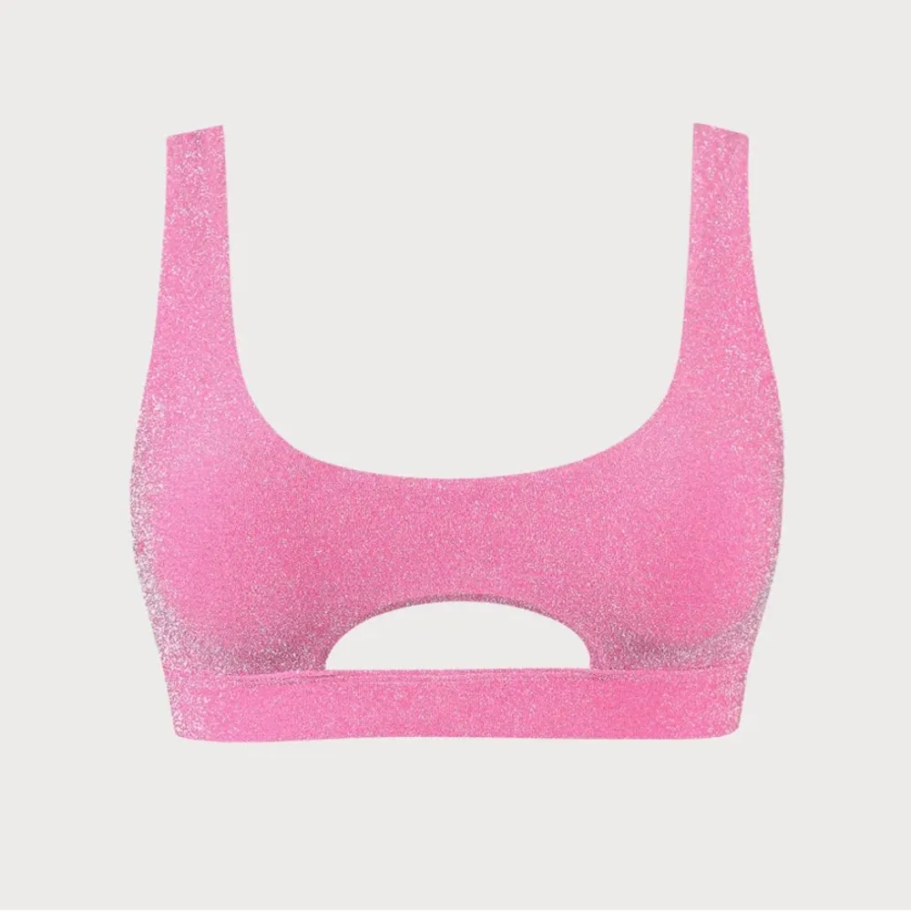 Berlook Pink Lurex Cut Out Plus Size Bikini Set - Image 5