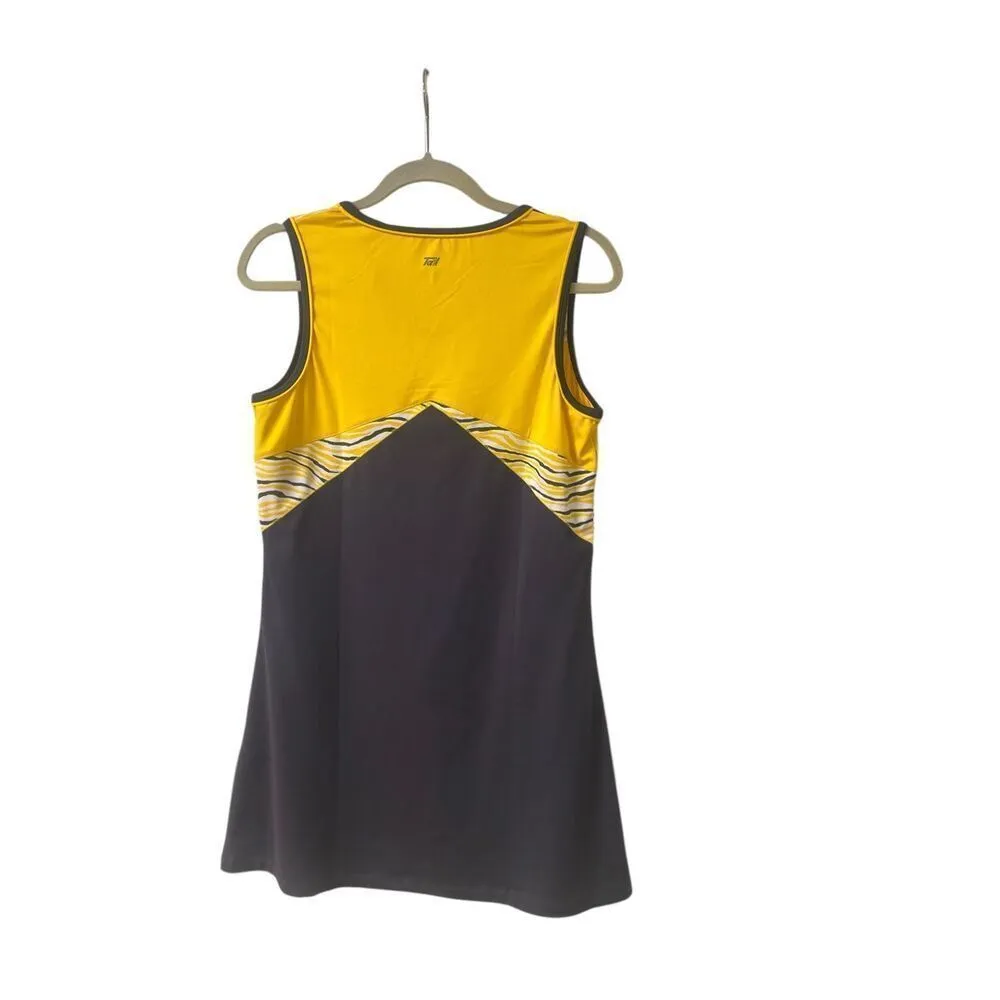 Tail active wear dress yellow & gray sz medium Gold - Image 2