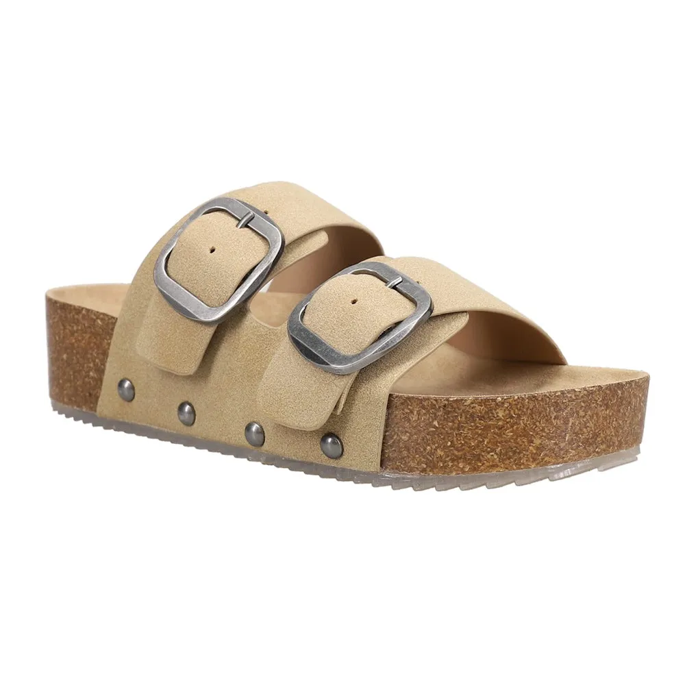 MIA Qianna Double-Buckle Platform Sandals Slides - Image 5