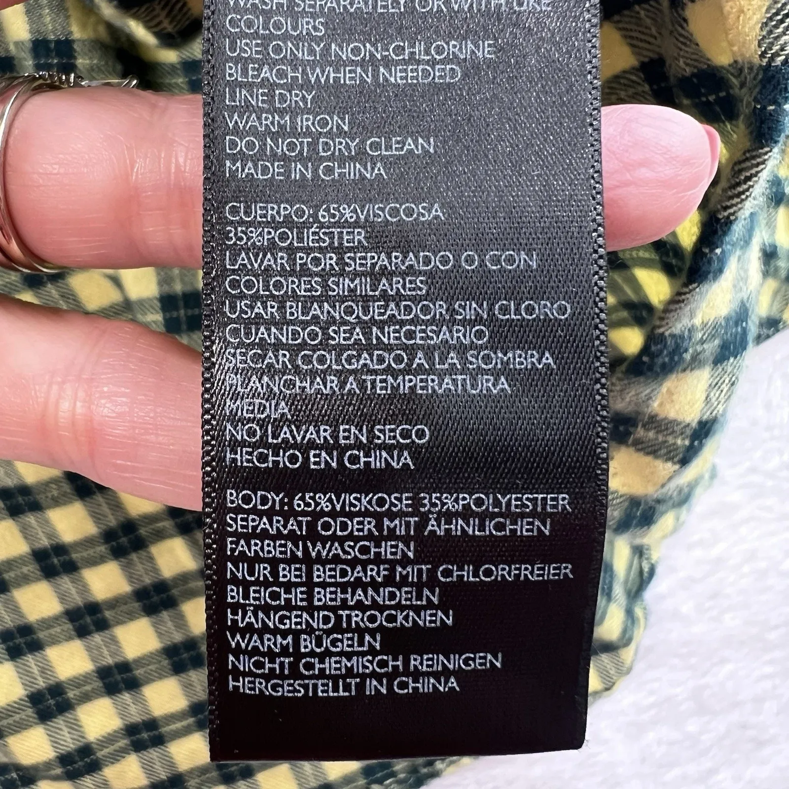 BDG UO L Large Brendan Flannel Shirt Drapey Plaid Oversized Slouchy Grunge Soft - Image 9