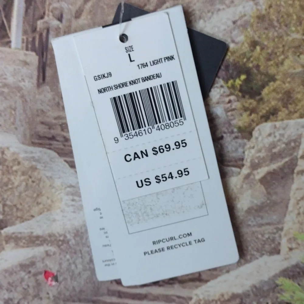 Rip Curl  floral bikini top size large - Image 3