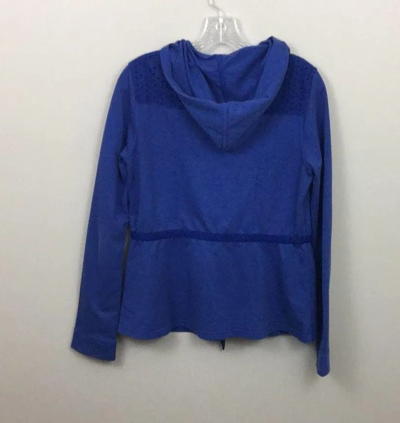 Anthropologie Saturday Sunday Blue Eyelet Zip Jacket - Image 5
