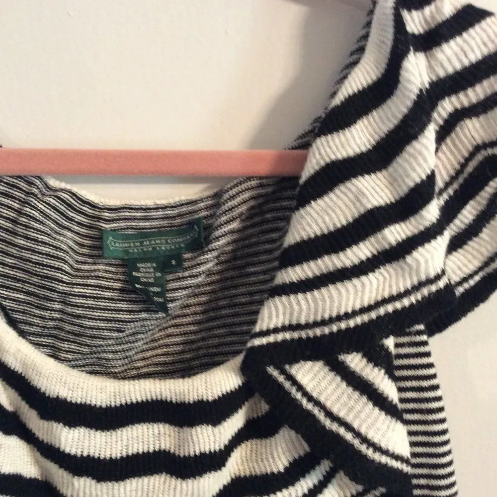 New NWT Ralph Lauren Jeans Small S striped shirt sleeveless - Image 4
