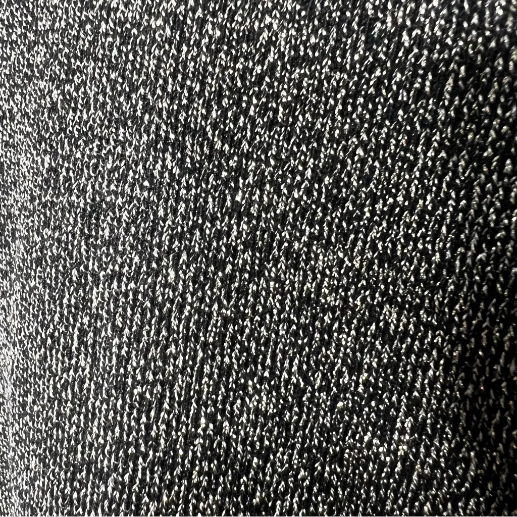 Lane Bryant Black Metallic Sparkle Knit V-Neck Heavy Sweater Top Size 22/24 - Image 5