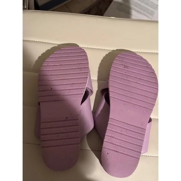 Cecelia New York Platform Slides Sandals Criss Cross Lavender Size 9 Women Purple - Image 6
