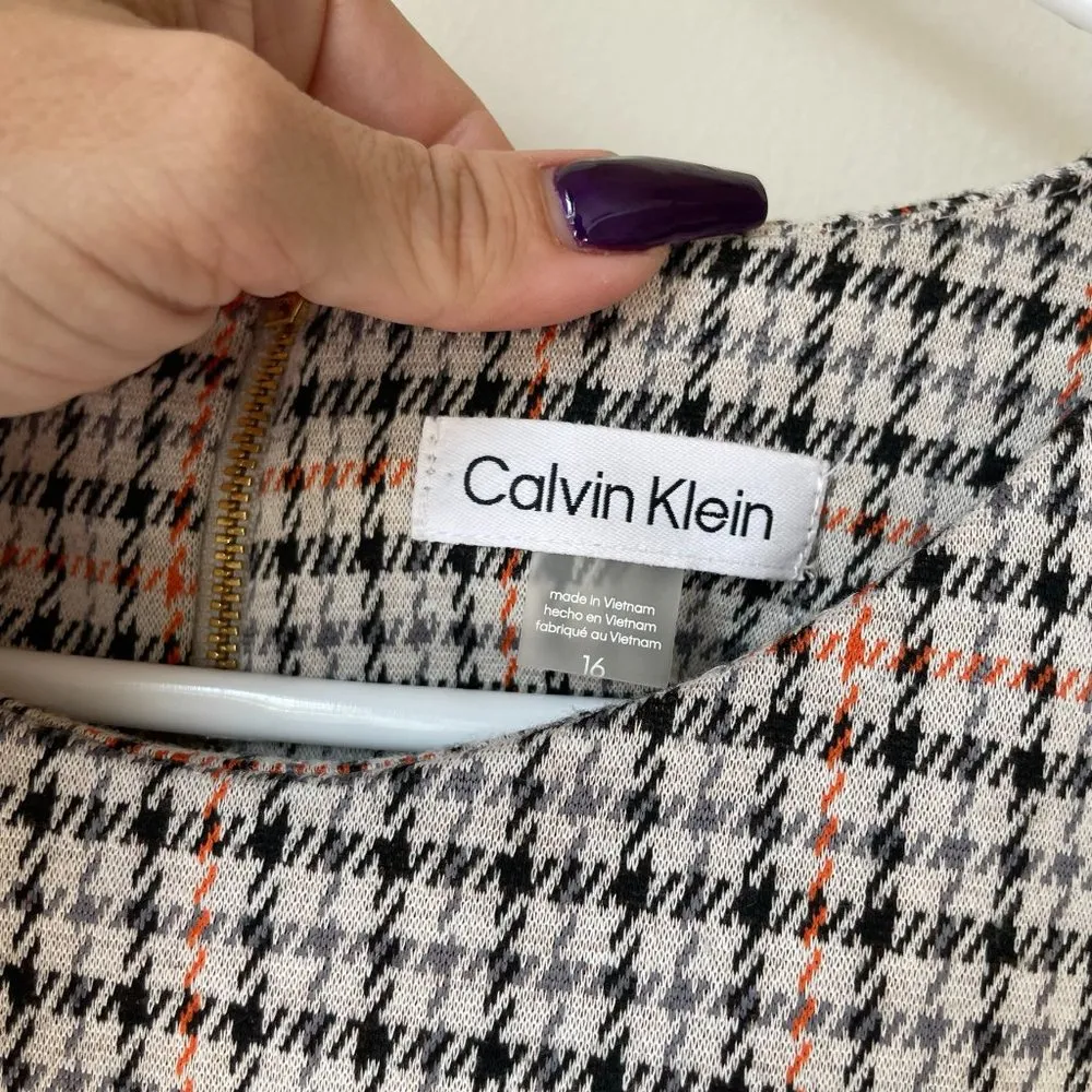 Calvin Klein Plaid Sheath Dress - Image 6