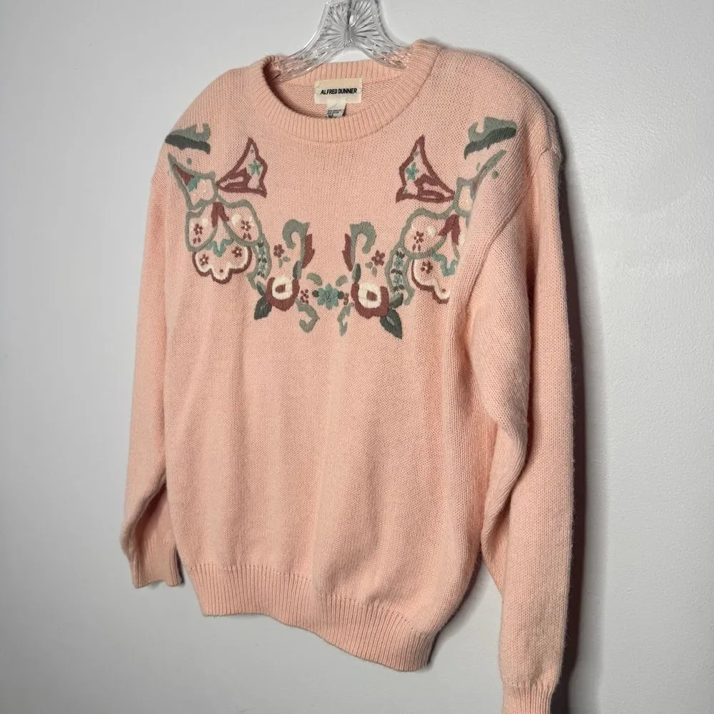 Vintage Alfred Dunner sweater with embroidery size large - Image 2