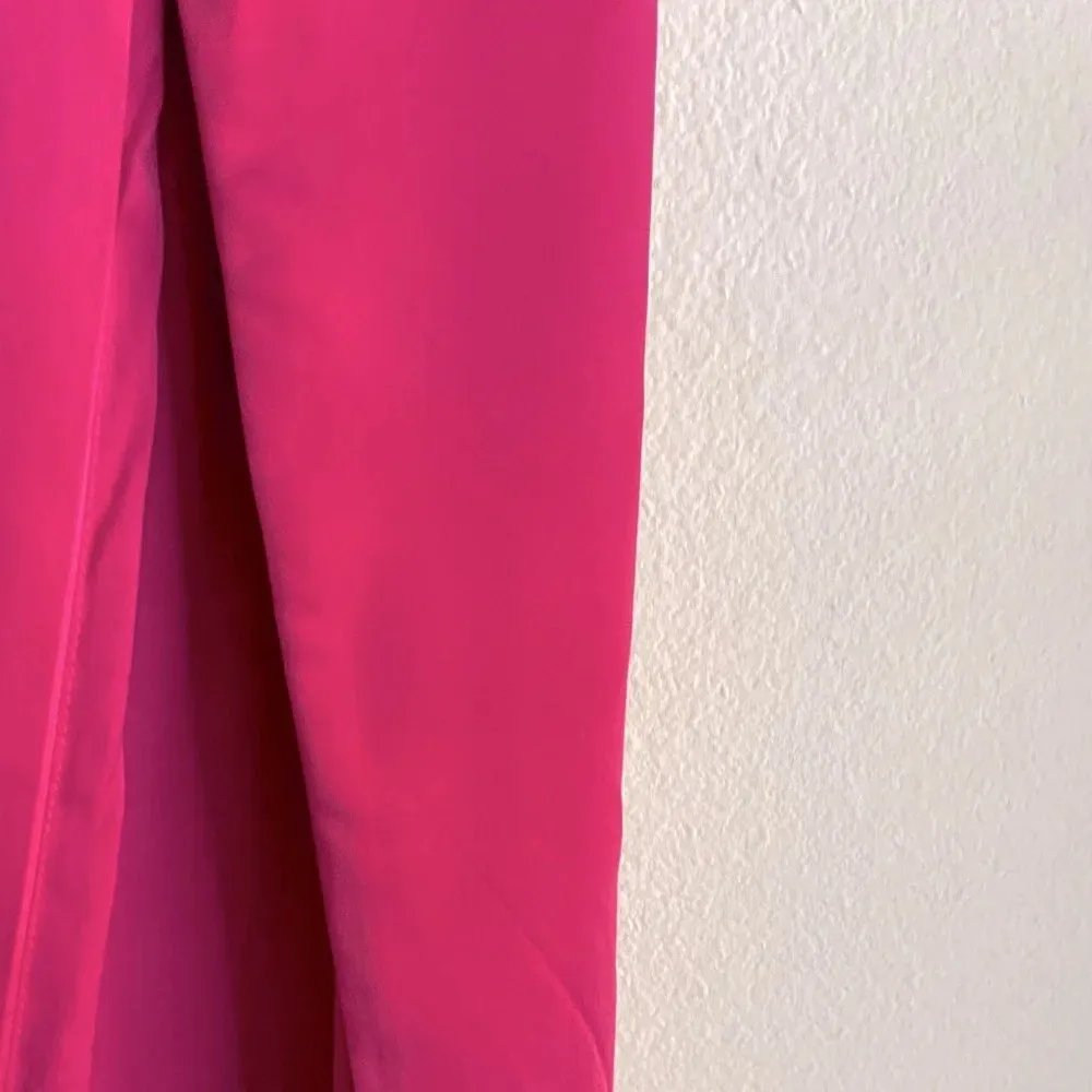 NWT Pink Rose Satin Halter Maxi Dress Size Medium - Image 4