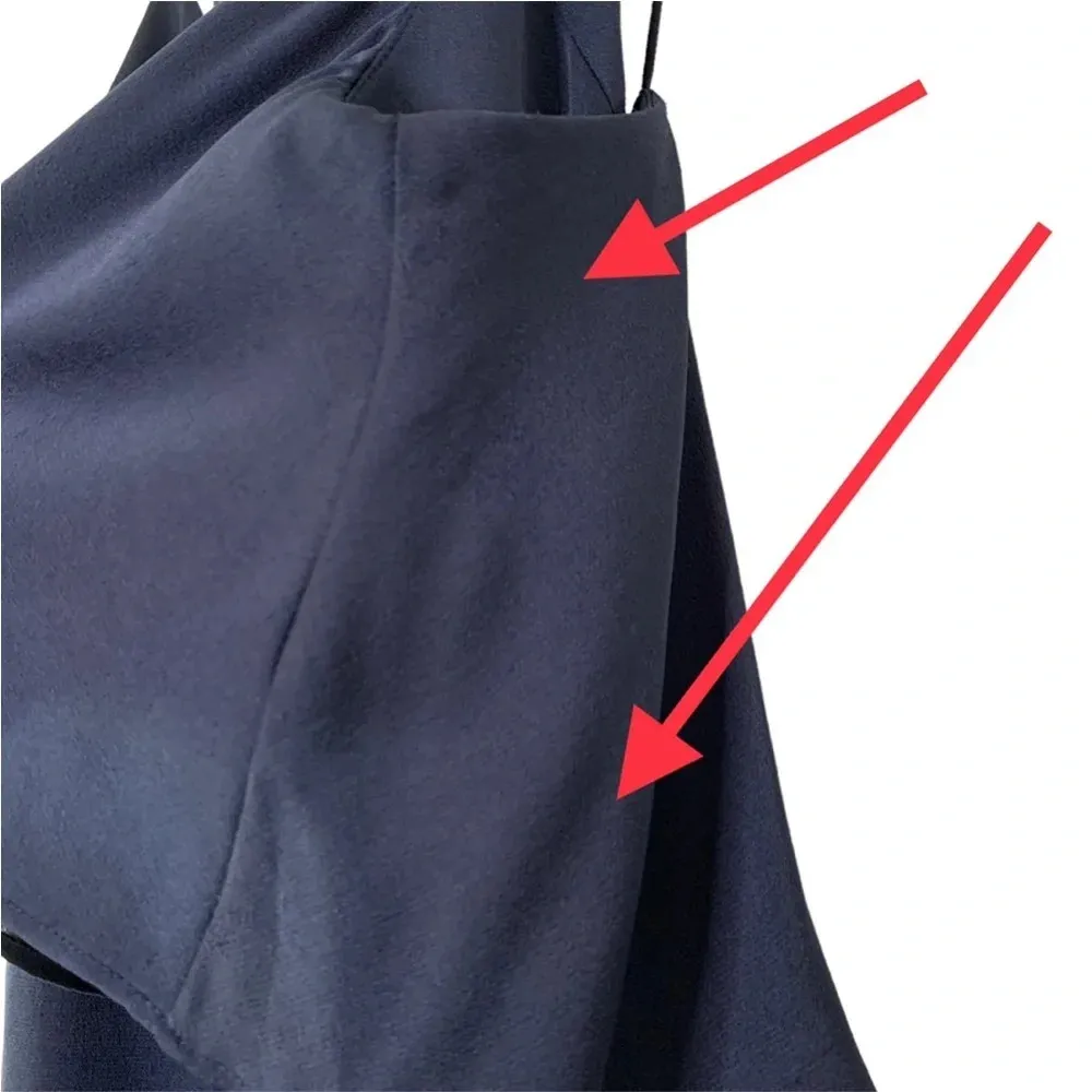 Shona Joy Luxe Bridesmaid Frill Formal Maxi Long Dress Navy Size 10 - Image 12