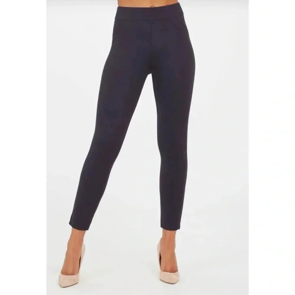 SPANX Classic Navy Perfect Pant Ankle 4 Pocket Size Medium - Image 9