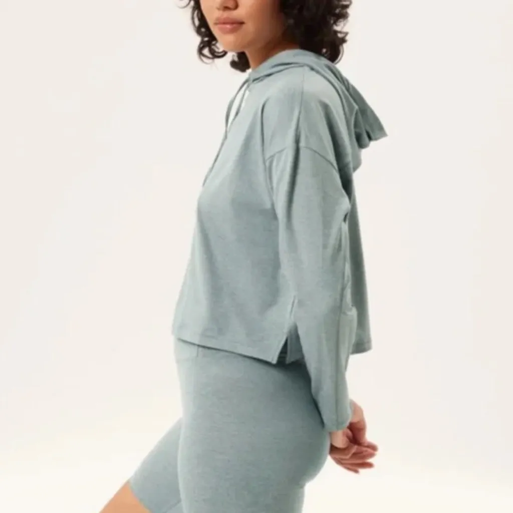 Girlfriend Collective mint green Cropped Hoodie size 4x. NWOT - Image 3