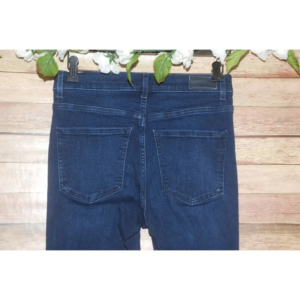 Express Ankle High Rise Denim Perfect Metallic Side Stripe Skinny Jean Womens 6 - Image 6