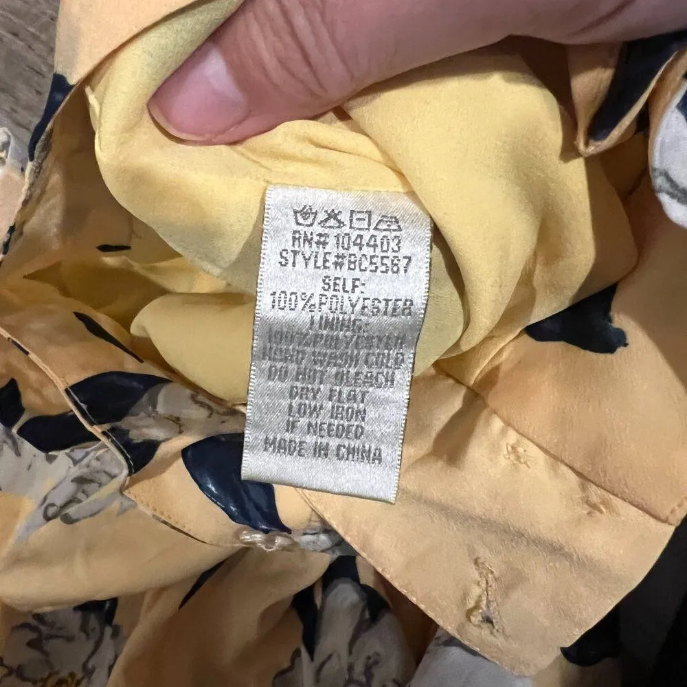 j.o.a floral paperbag waist trouser pant floral yellow Small - Image 8