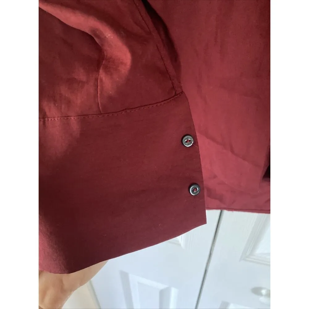 Zara‎ Woman Small Maroon Oversized Tunic Top - Image 4