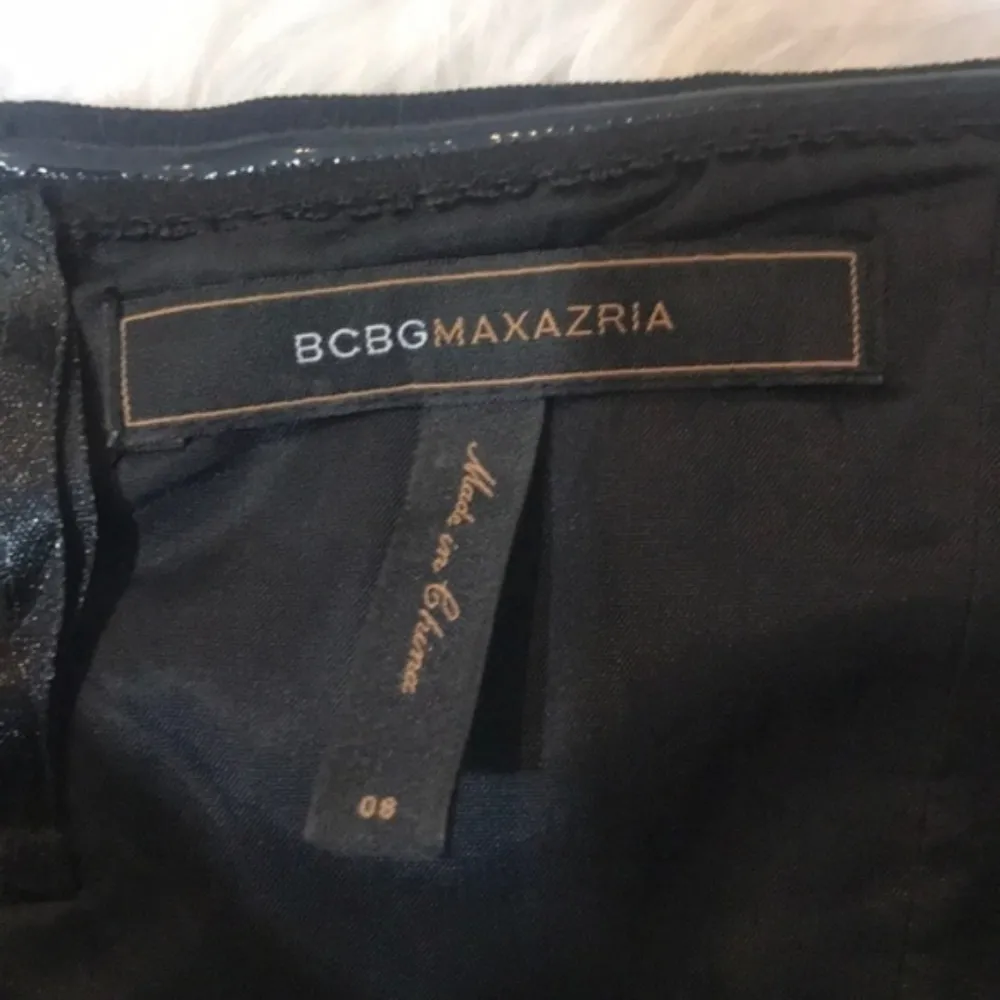 BCBG strapless silk combo cocktail dress - Image 7