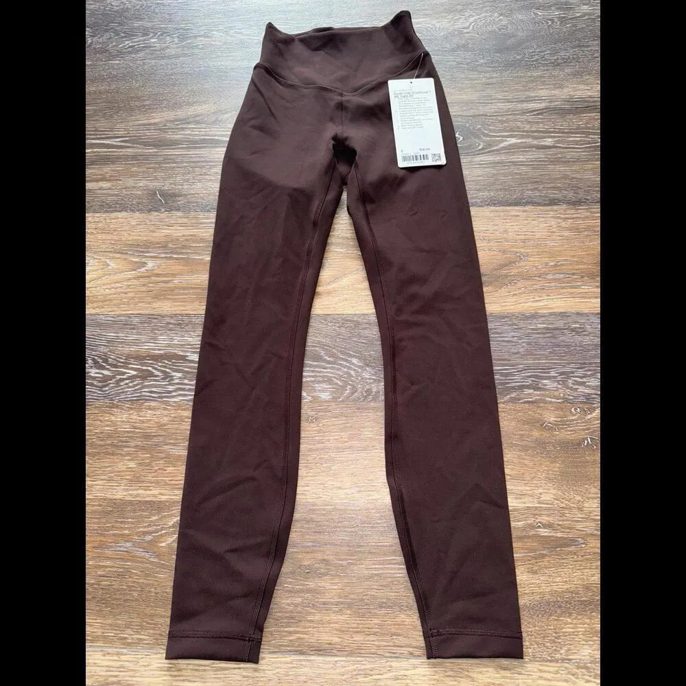 Lululemon Wunder Under Smoothcover High Rise 25” Espresso Size 0 NWT - Image 3