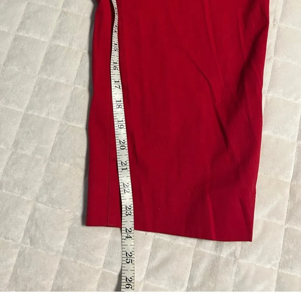 Talbots Woman Cropped Chino Pants Women's Plus Size 20W Red Casual - Image 7