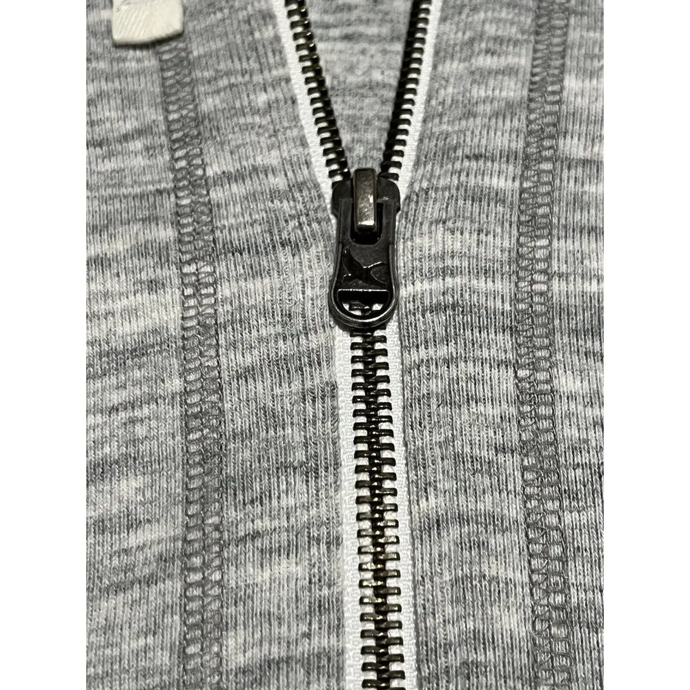 Eddie Bauer Full Zip Hoodie Sweatshirt Size XS Gray Athleisure Preppy Loungewear - Image 5