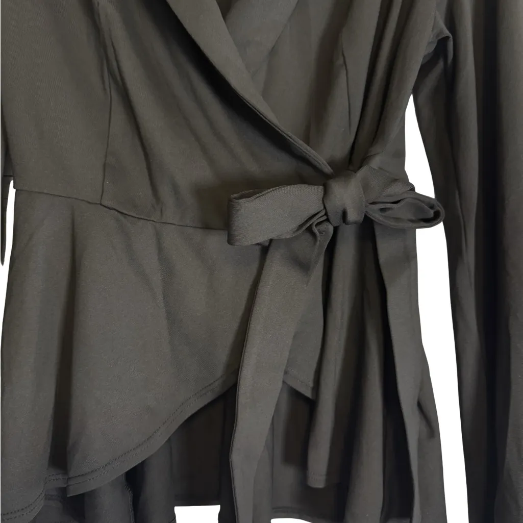 HALARA Black Wrap Blouse - Image 2