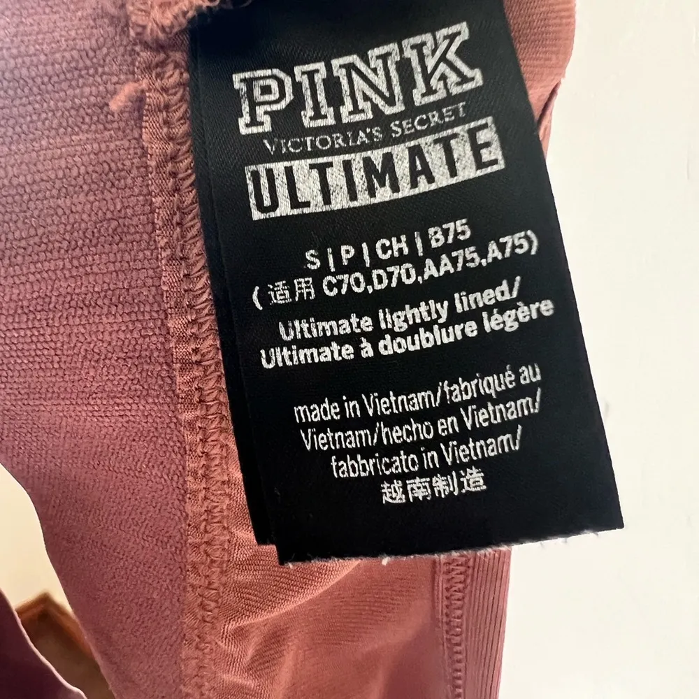 Pink Victoria Secrets brown bralette size S - Image 3