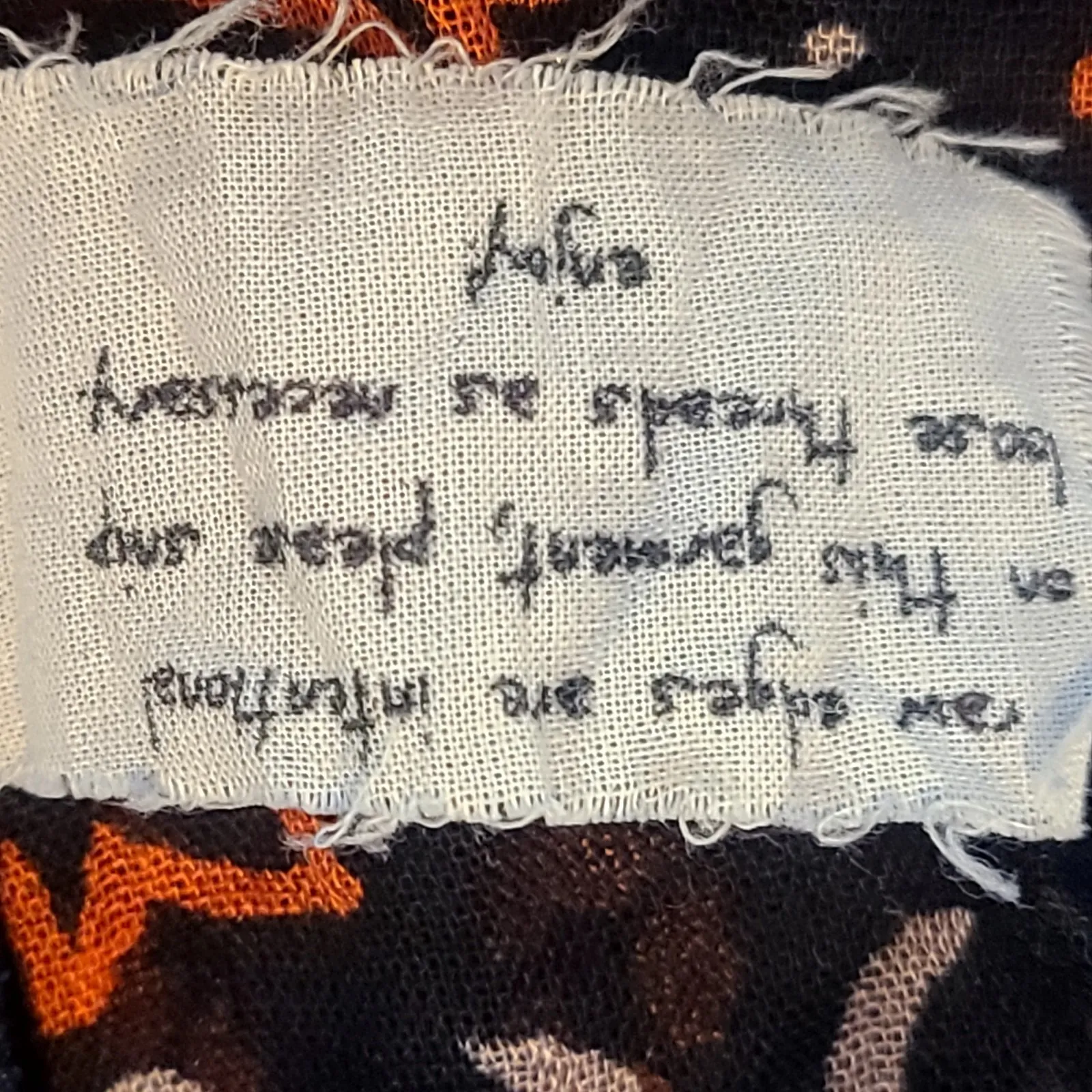 FP One One Maxi Tiered Skirt Blue Red Orange Raw Hem Grunge Boho Whimisigoth - Image 8