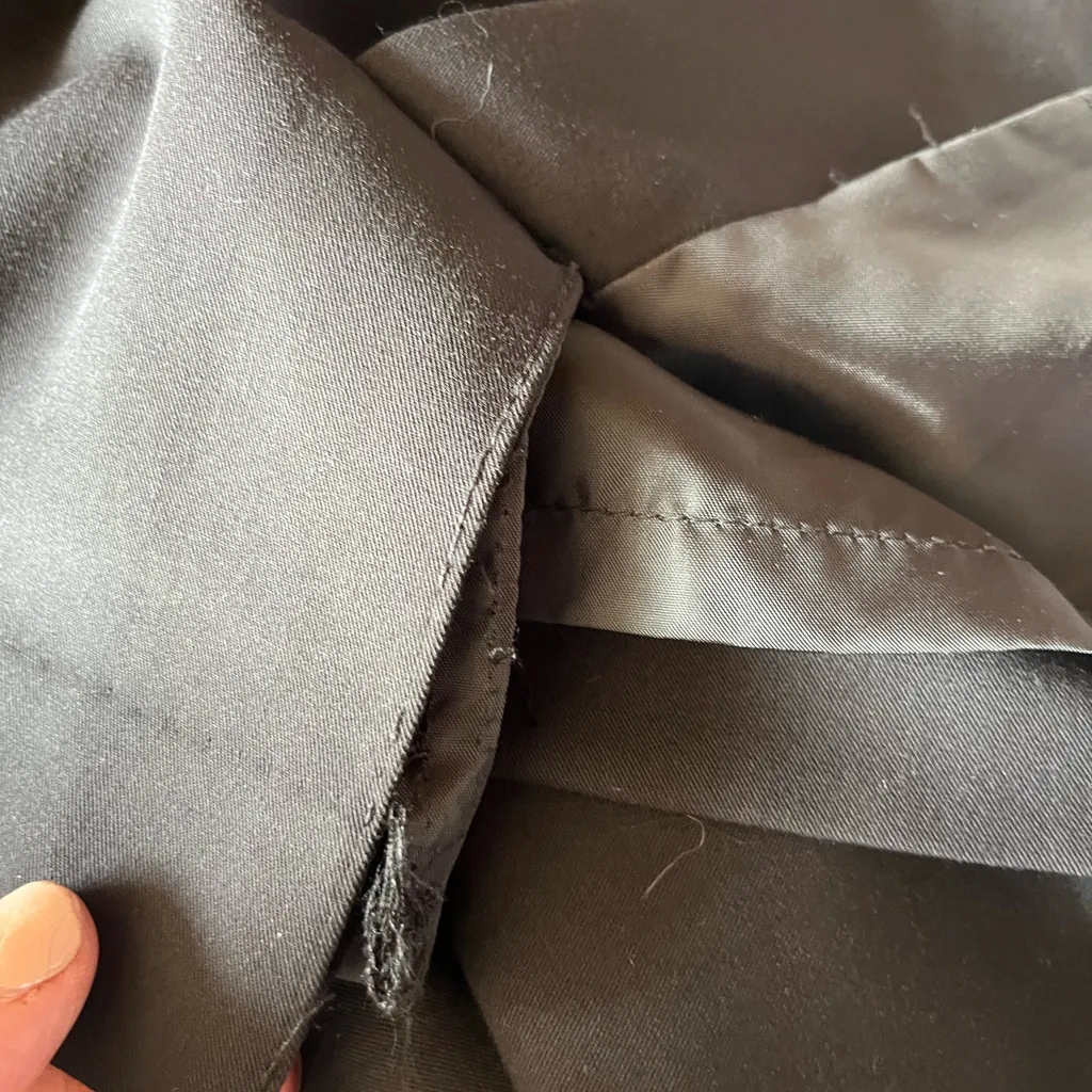 LIZ CLAIBORNE 14 ELEGANT BLACK A-LINE SKIRT. SIDE ZIPPER‎ CLOSURE PREOWNED - Image 5