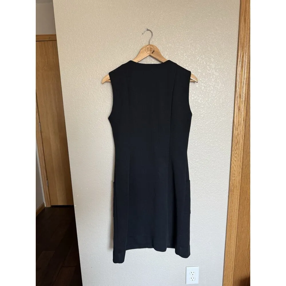 Vintage 1950/1960s Barco From California Black Twill Mod Shift Dress Size Medium - Image 4