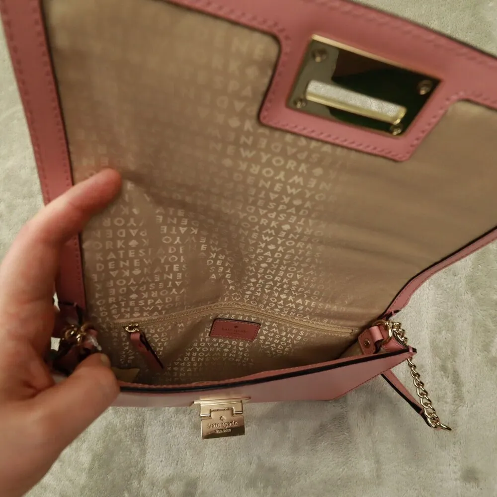 Kate Spade Harwood‎ Place Fiona Rosefrost Pink Crossbody/Shoulder Bag - Image 11